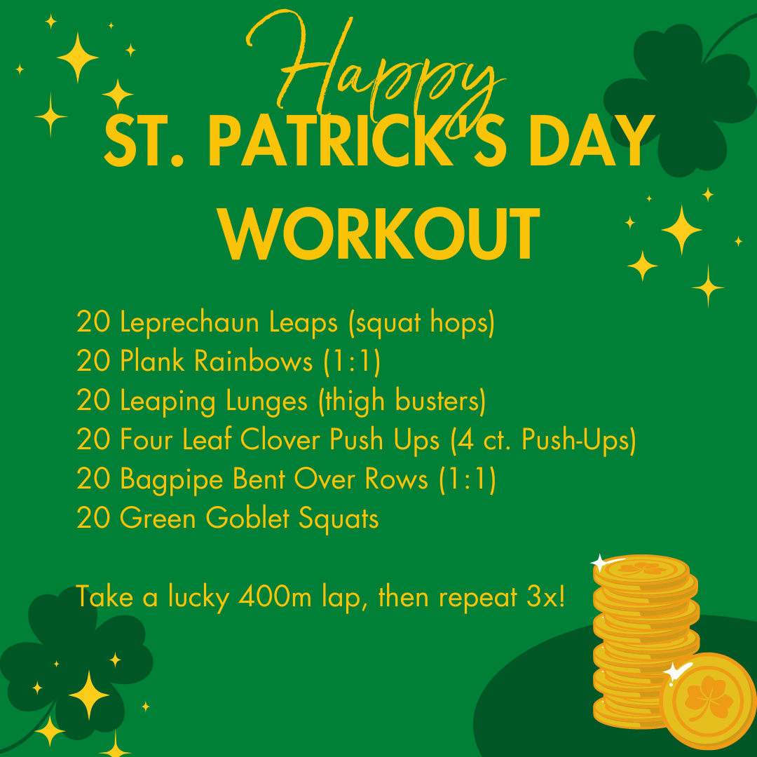 st patricks day workout playlist rock